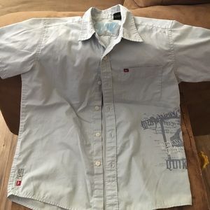 Quicksilver button down collard shirt